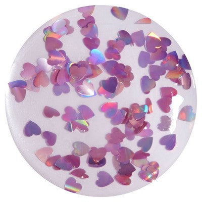 Nails Inc. Romancing Holo Heart Topper 0.47 fl oz
