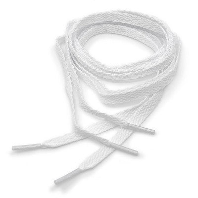Shoe Gear Flat Athletic Shoe Laces - White 36"