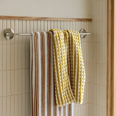 Terry Check Bath Towel Absinthe