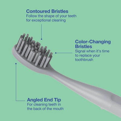 Deep Clean Toothbrush Soft - 2ct - Up&Up