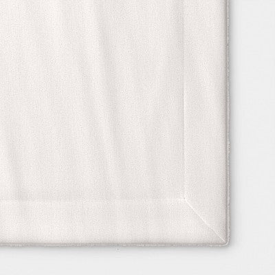 Solid Plush Throw Blanket with Faux Shearling Reverse Ivory - Threshold