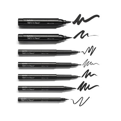 NYX Professional Makeup That's The Point Eyeliner - Put A Wing On It - Black - 0.08 fl oz