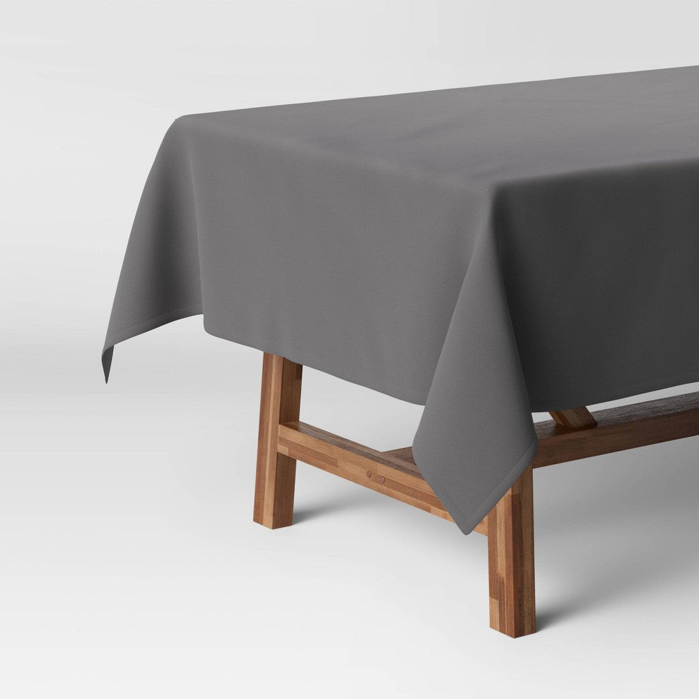 120 x 60 Solid Tablecloth Gray - Threshold