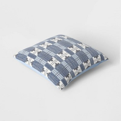 Square Heritage Geometric Polyester Throw Pillow - Threshold