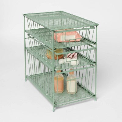 3 Tier Drawer Green - Brightroom