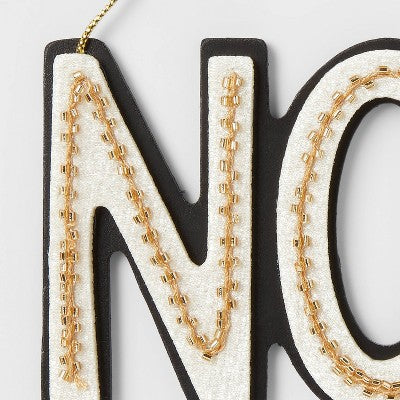 Wood and Felt 'Noel' Christmas Tree Ornament - Wondershop