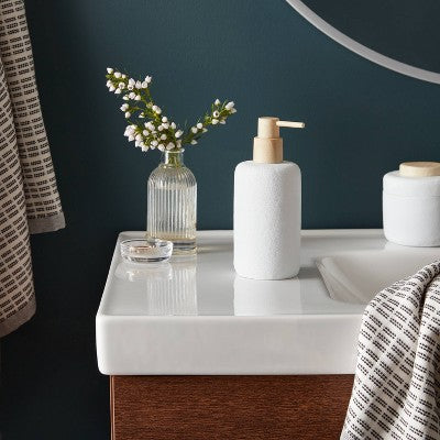 Modern Resin Soap pump Wood Top - Threshold