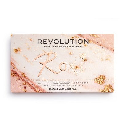 Makeup Revolution x Roxxsaurus Highlight & Contour Palette - 0.5oz