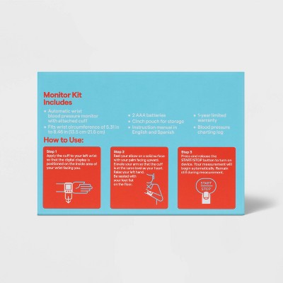 Wrist Blood Pressure Monitor - up&up