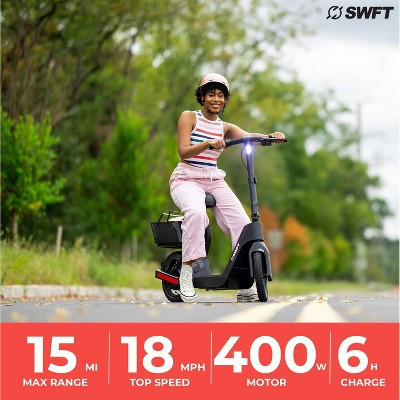 SWFT SD Sit-Down Electric Scooter - Black