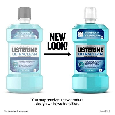 Listerine Ultraclean Tartar Control Antiseptic Mouthwash Cool Mint - 500ml **2027/04**