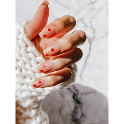 Nails Inc. Romancing Holo Heart Topper 0.47 fl oz