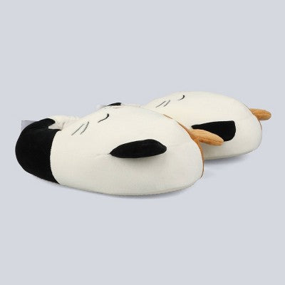 Squishmallows Kids' Size 13/1, Cam the Cat Plush Slippers - Off-White : Slip-On, Cushioned Footbed, Closed Toe