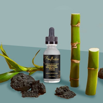 SheaMoisture African Black Soap Resurfacing Night Serum - 1 fl oz **Damaged Bottle**