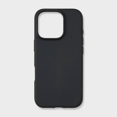 Apple iPhone 16 Pro Case - dealworthy Black: Solid Pattern, Wireless Charging Compatible