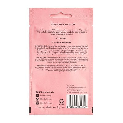Que Bella Exfoliating Strawberry Peel Off Mask - 0.35oz