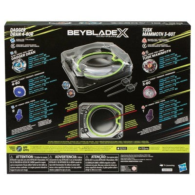 Beyblade X Dagger and Tusk Xtreme Battle Set