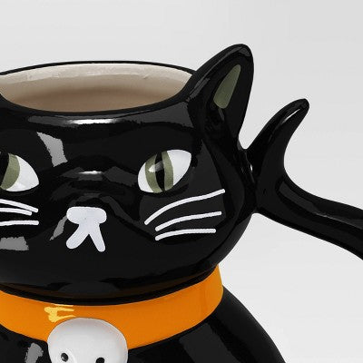 12 fl oz Figural Black Cat Mug - Hyde and EEK! Boutique