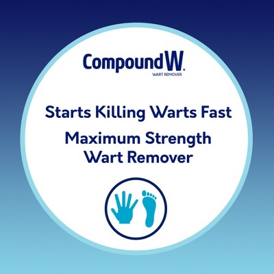 Compound W Maximum Strength One Step Invisible Wart Remover Strips - 14 ct *Exp 12/28