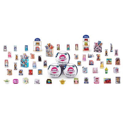 5 Surprise Mini Brands Disney Store Series 1 Mystery Capsule Collectible