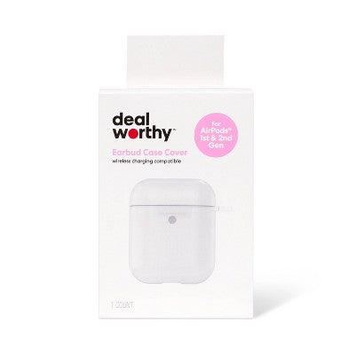 Apple AirPods (1/2 Generation) Case - Dealworthy Clear **Damaged Box**
