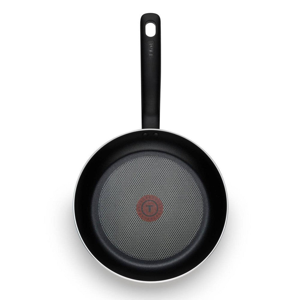 T-fal 12.5 Inch Frying Pan, Simply Cook Nonstick Cookware Black *Scratched on Bottom* *Damaged Packaging*