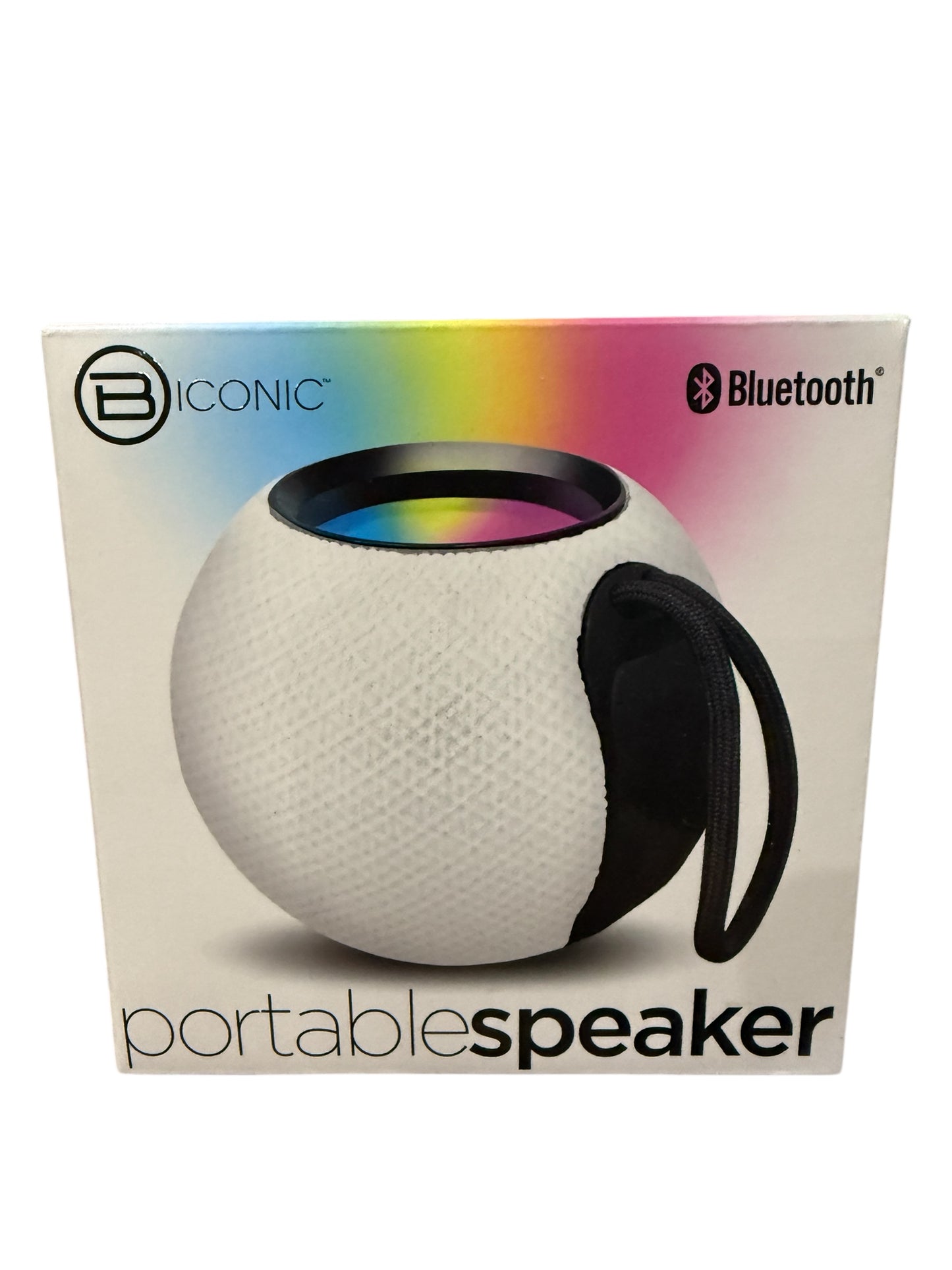 Biconic Portable Bluetooth Speaker – Wireless & Compact with LED Light Display **Color chosen at random**