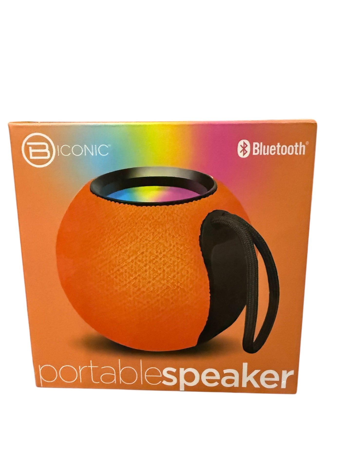 Biconic Portable Bluetooth Speaker – Wireless & Compact with LED Light Display **Color chosen at random**