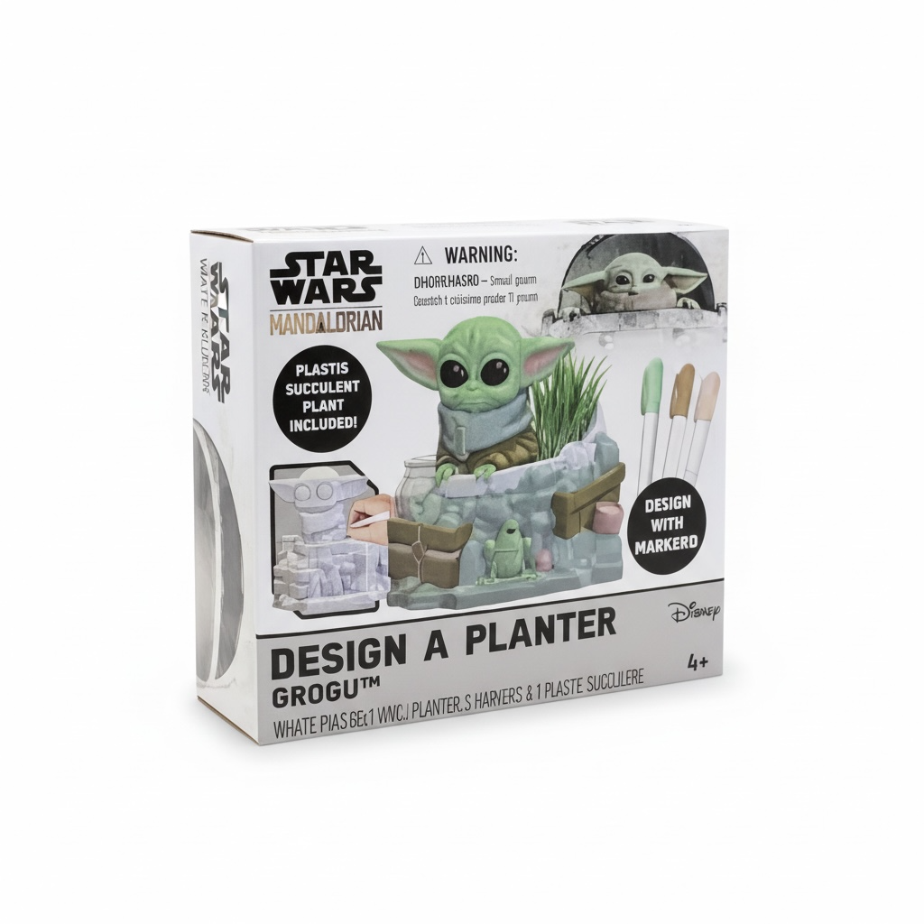 Star Wars Mandalorian Baby Yoda Design a Planter Grogu