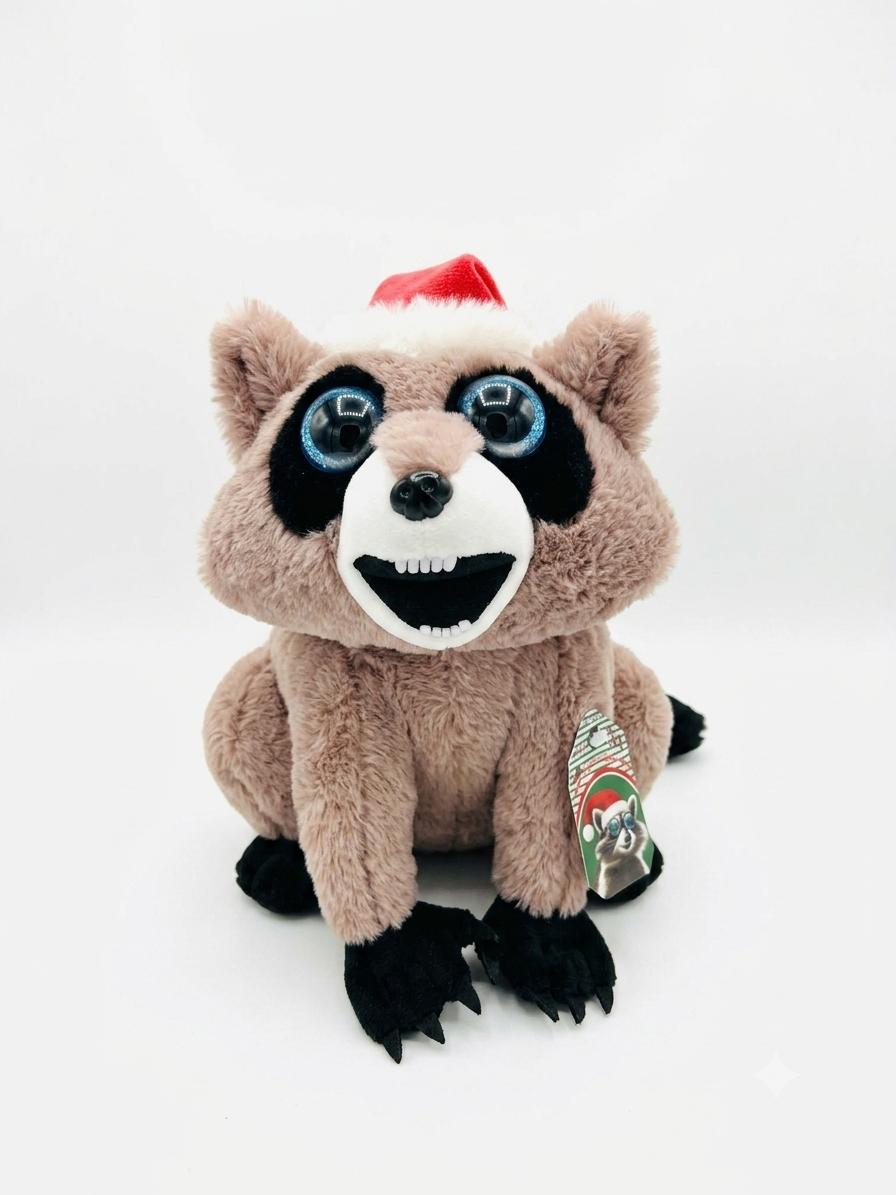 Santa Racoon Plush