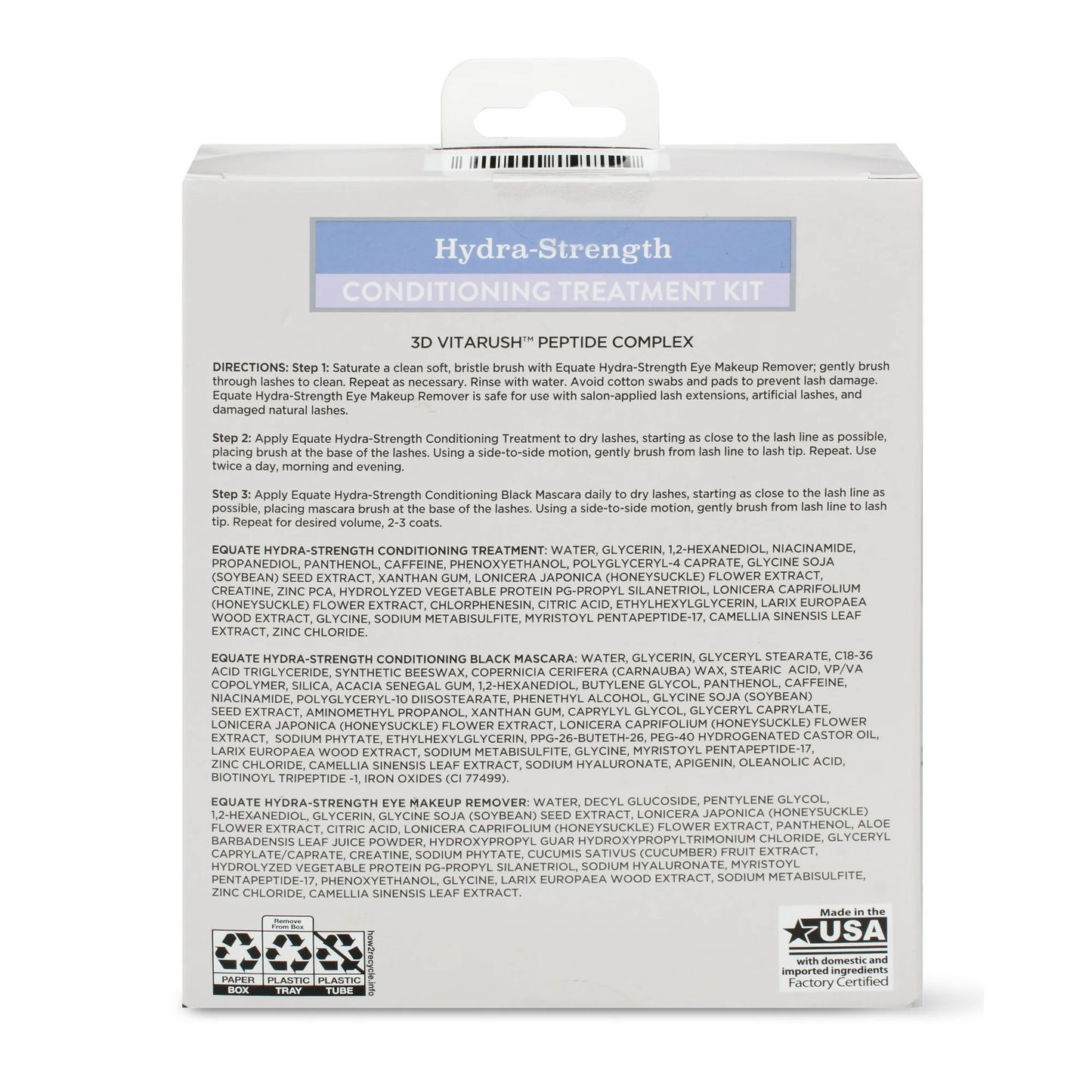 Equate Hydra-Strength Conditioning Lash Treatment Kit – 3-Piece Set