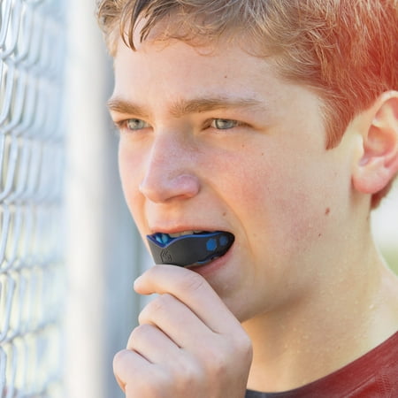 Shock Doctor Sport Gel Max Sports Protective Mouth Guard, Black, Adult