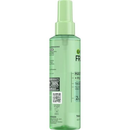 Garnier Fructis Hair Filler Fullness Repair Thickening Spray for Thin Hair, 4.4 fl oz