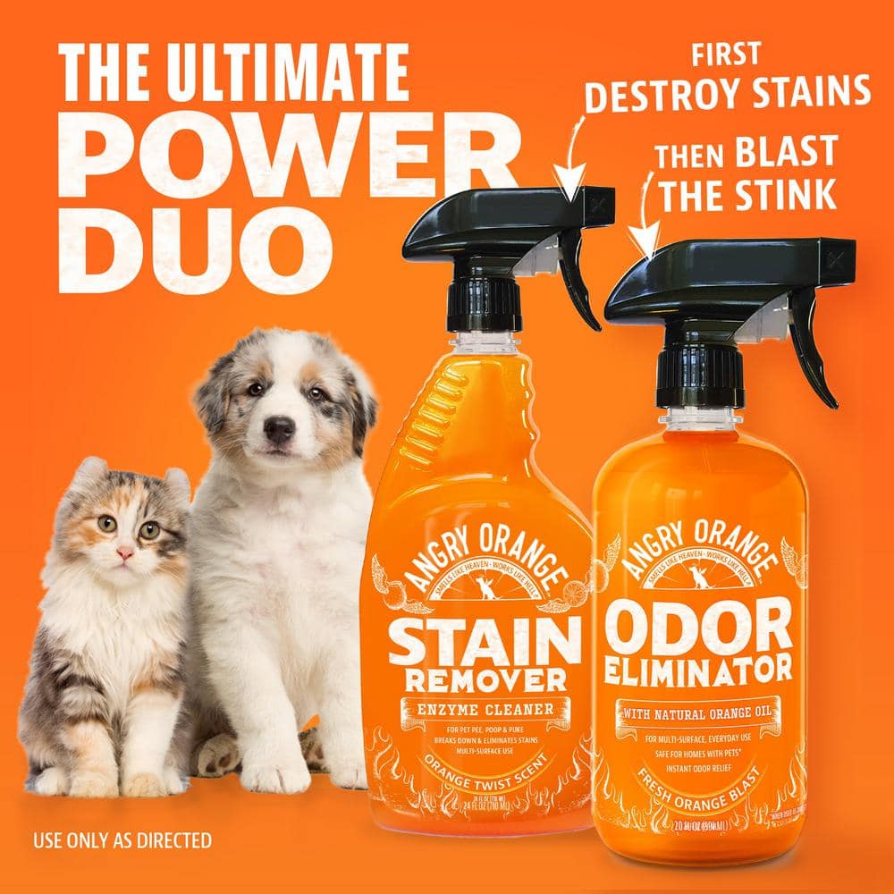 Ready-To-Use 24 oz. Pet Stain Remover Spray Cleaner, Orange Twist Scent