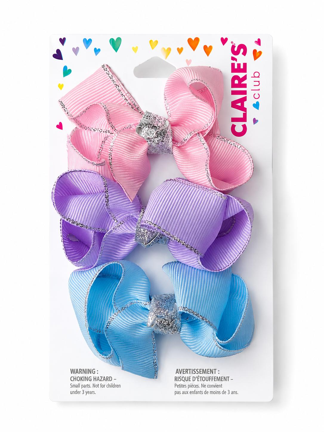 Claire's Pastel Boutique Hair Bow Set