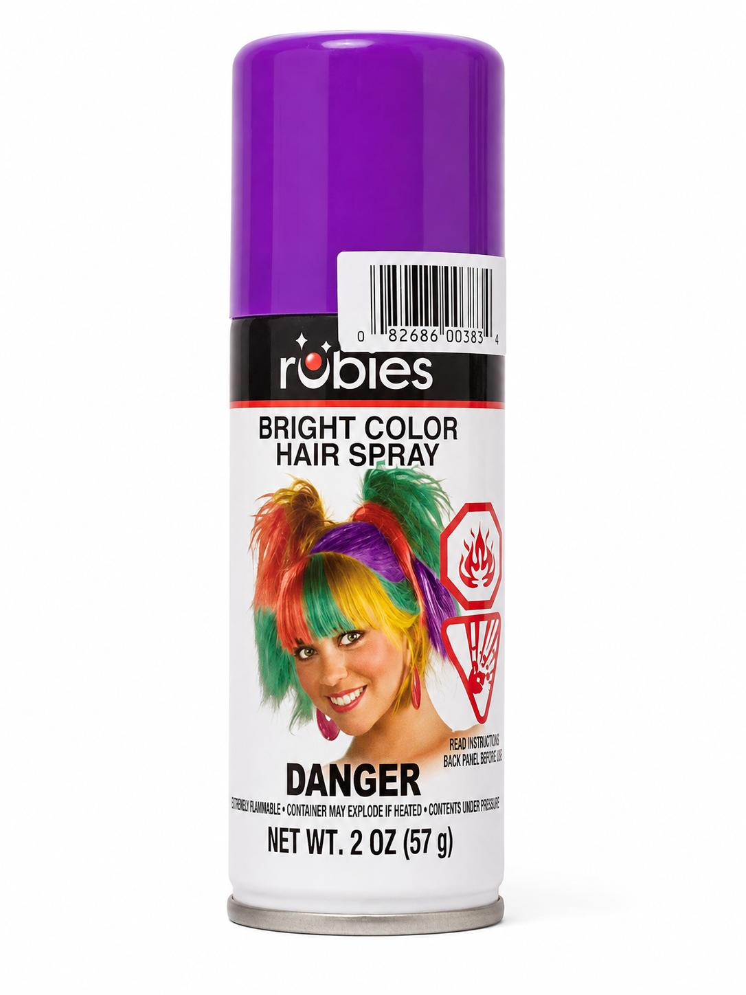 Rubie s Bright Color Hairspray Purple 2 Oz.