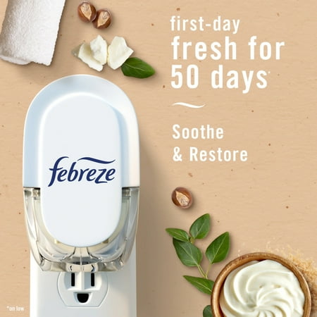 Febreze Plug Refill Odor-Fighting Air Freshener Soothe & Restore Scent 1 ct 0.87 fl oz