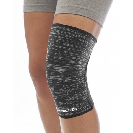 Mueller Hybrid W-Latex Knee & Leg Brace, Lightweight, Breathable, One Size *Open Box Product is New* *Damaged Box*