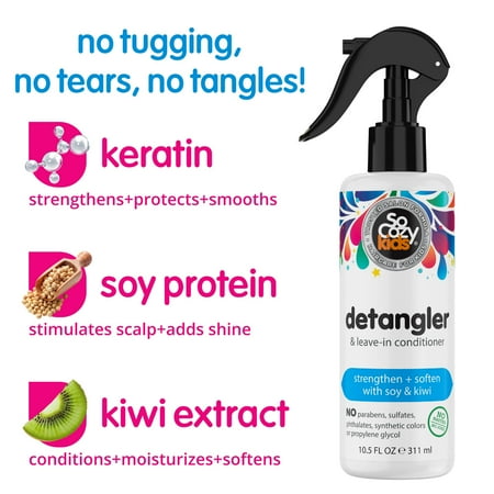 SoCozy Detangler Leave-in Conditioner Spray for Kids Hair 10.5 oz