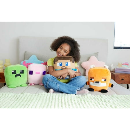 Minecraft Cuutopia 10-in Steve Plush Character Pillow Doll, Collectible Toy