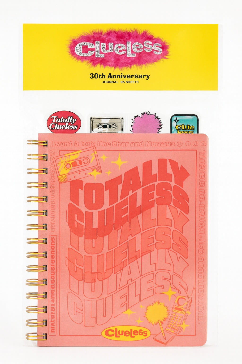 CLUELESS 30th Anniversary Blush Pink Colored Journal