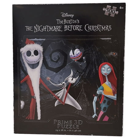 3D 500 Pieces Disney Tim Burton's The Nightmare Before Christmas Prime Cardboard 3D Puzzle