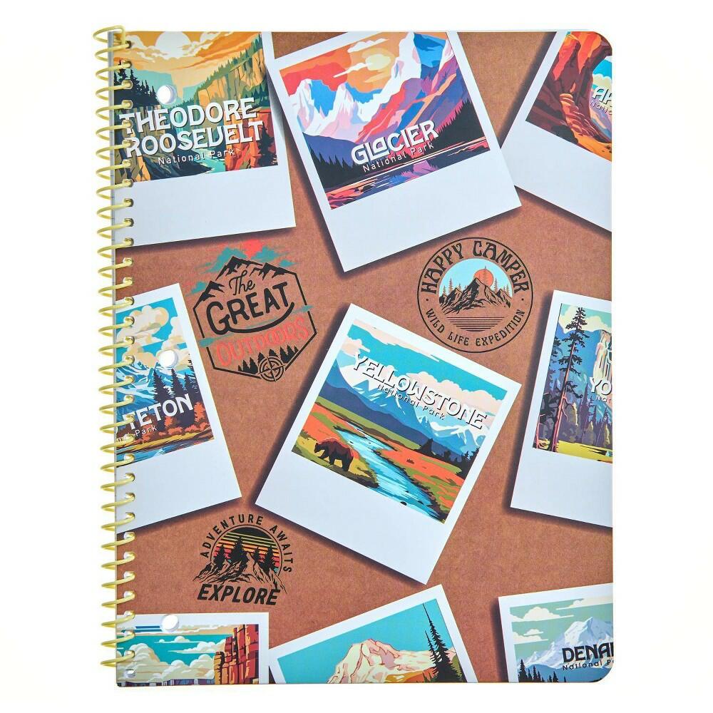 Polaroid Pics and Stamps Spiral Notebook