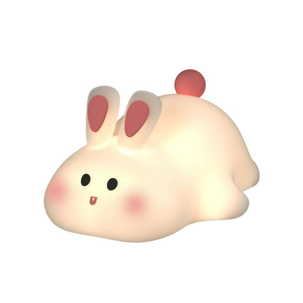 Gems Squishy Bunny Pat Pat Lamp: Touch Activated Silicone
