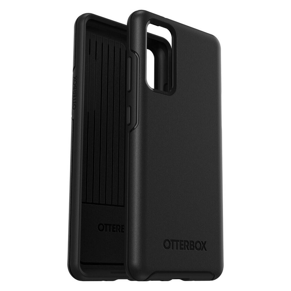 OtterBox Samsung S20 FE 5G Symmetry Phone Case - Black: Plastic, Solid Pattern