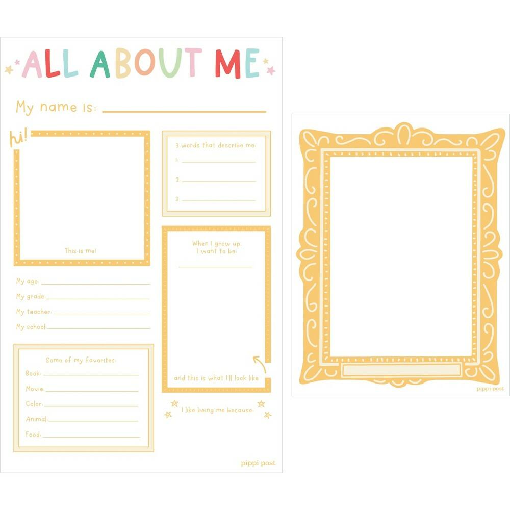 Pippi Post 60pk All About Me Frame Poster Kit