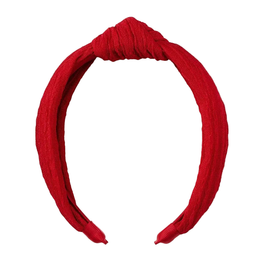 Textured Top Knot Headband - A New Day Red