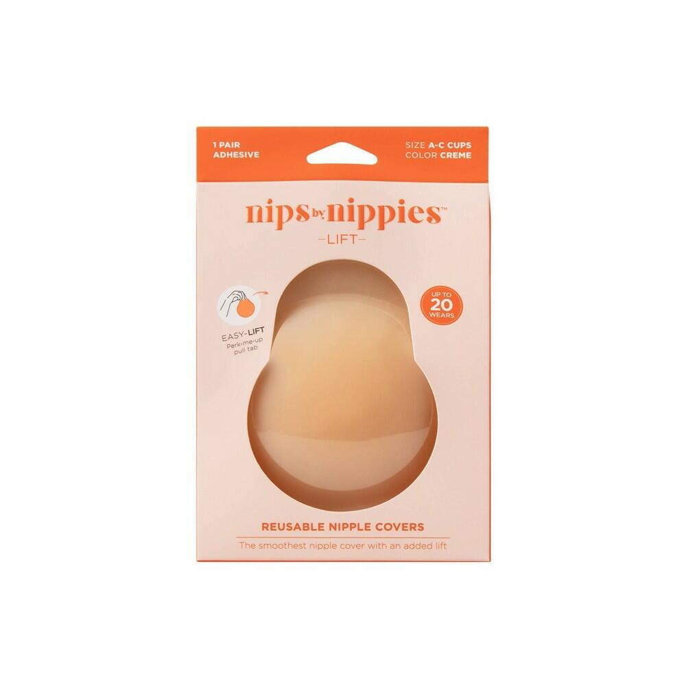 Nips by Nippies Women's Reusable Adhesive Lifting Nipple Covers - Cream A-C