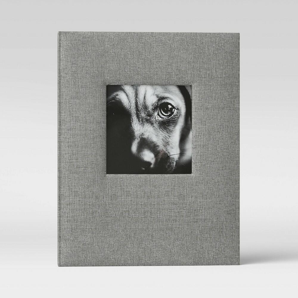 7" X 9" Photo Album with Frame Front Gray