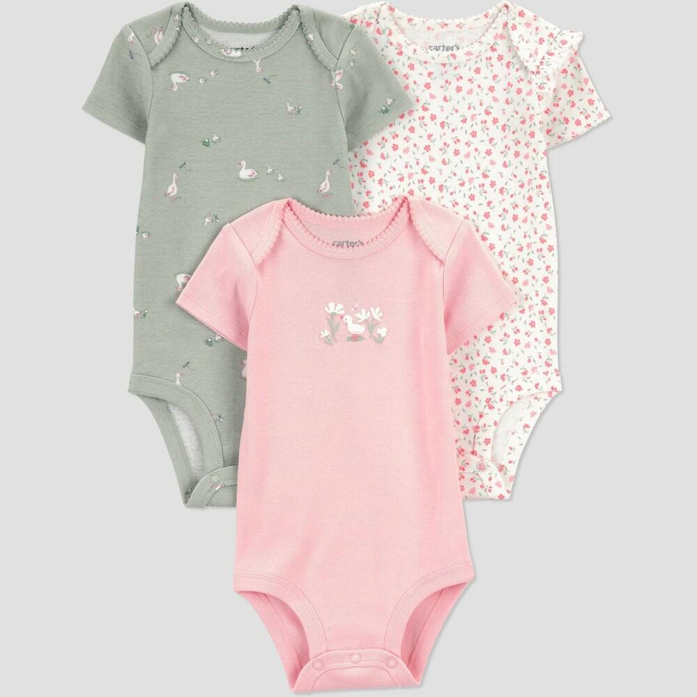 Carter's Baby Girls' 3pk Bodysuit Newborn